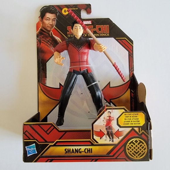 Marvel Shang-Chi 6-inch Action Figure Toy with Bo Staff Attack Feature, new - Picture 1 of 7